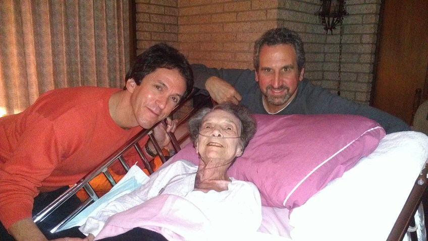 Wednesdays With Millie Two of my mom's favorite gentlemen came to call: Mitch Albom & Rosey (Marc Rosenthal). She held court from her bed and was all smiles all night long.