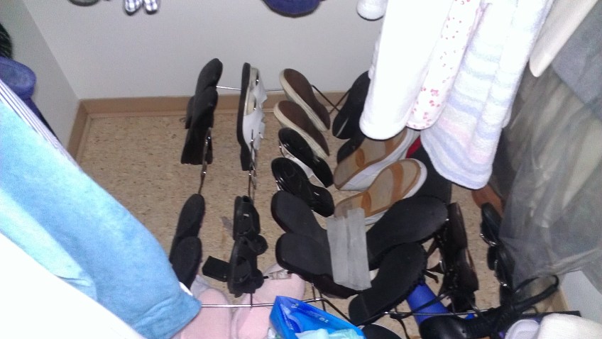 The Shoes Opening someone's closet after they die could be more painful than the actual goodbye. The foot impressions in my mom's tiny shoes were really hard to see.